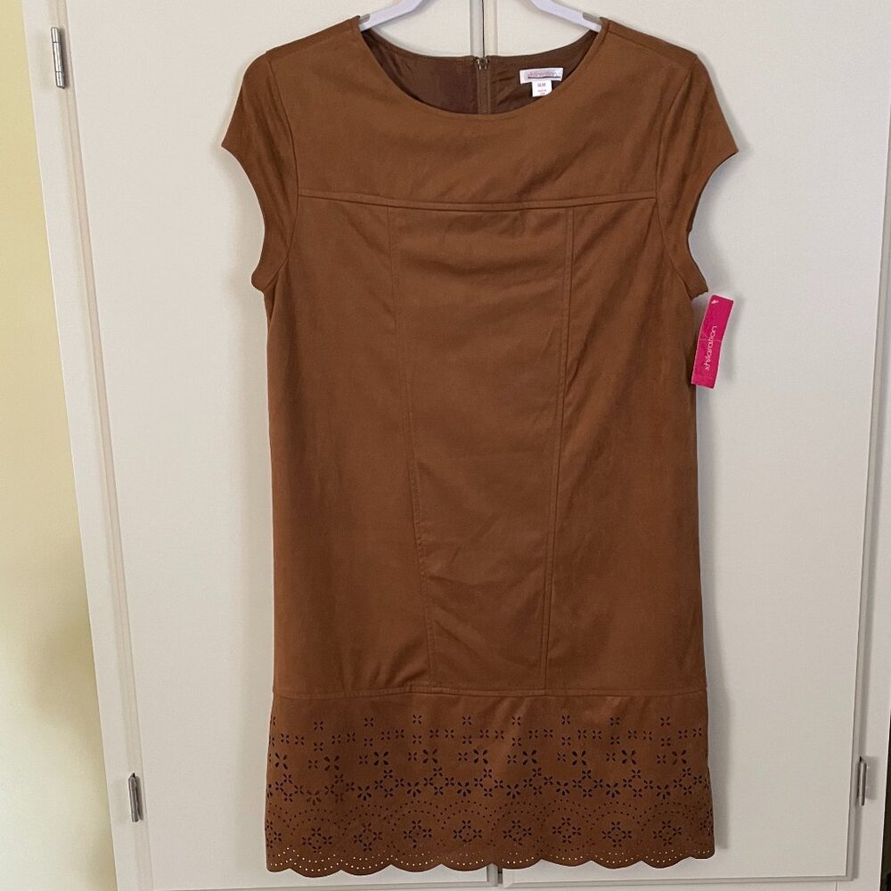 Target Country Western Eyelet Brown Dress NWT sz M